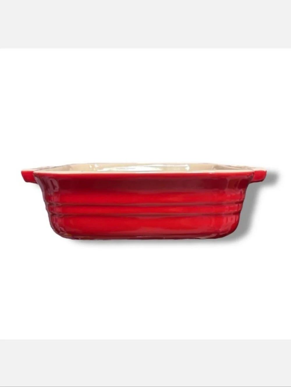 LE CREUSET Stoneware Red Petite Square 6” Casserole Baking Dish